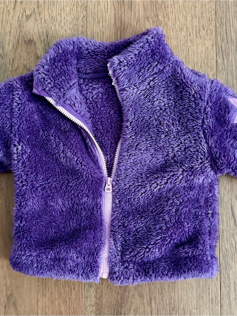 Splendid Lilac Fuzzy Zip Jacket size 6-12 months